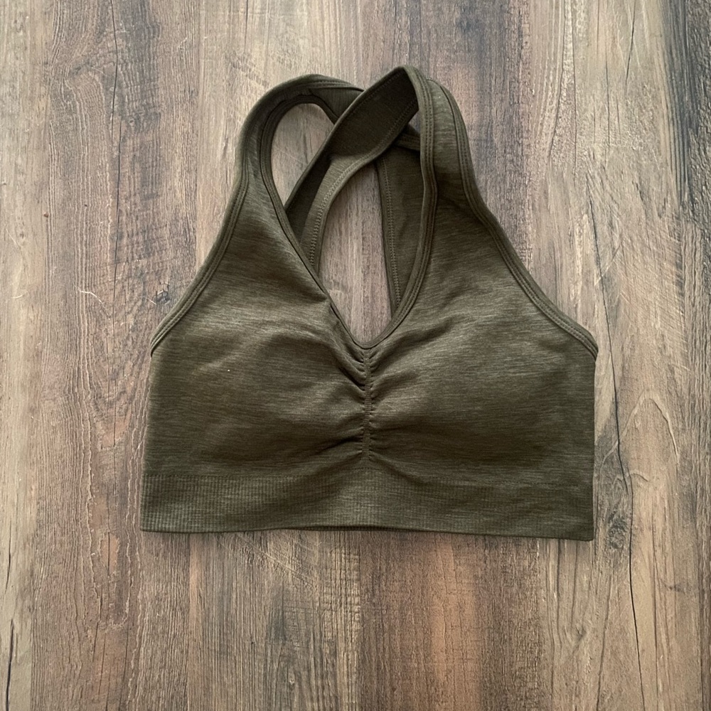 Dark Green Alphalete Sportsbra